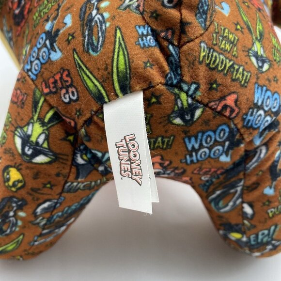 Looney Tunes Tasmanian Devil Sticker Bomb Stuffed Animal Plush Figure Toy 9” Taz - Picture 9 of 14